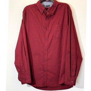 Men's Burgundy Shirt Size L